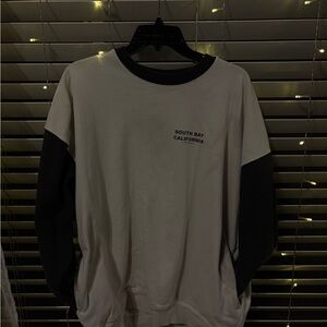 Brandy Melville Black and White Hoodie
